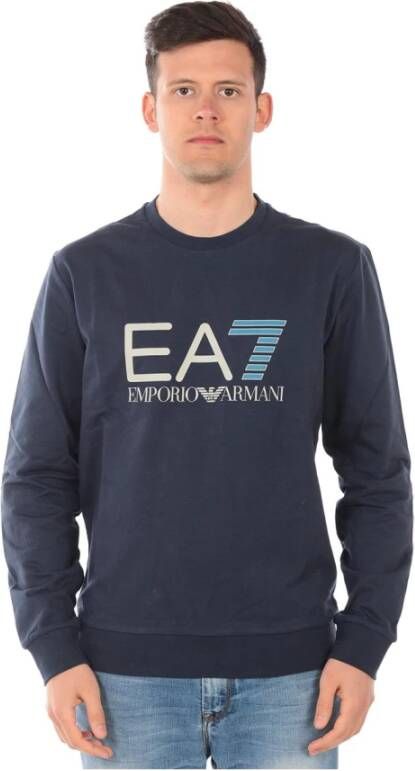 Emporio Armani EA7 Sweatshirt Blauw Heren