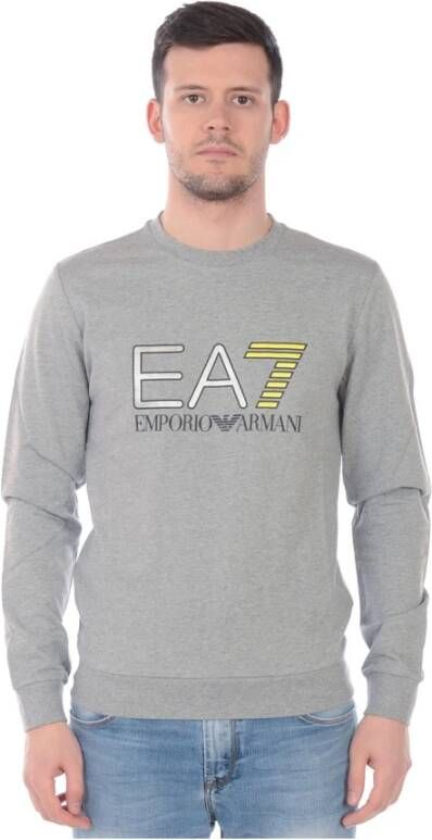 Emporio Armani EA7 Hoodie Sweatshirt Gray Heren
