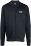Emporio Armani EA7 Zwarte Katoenen Heren Sweatshirt met Hoge Kraag Zwart Heren - Thumbnail 1