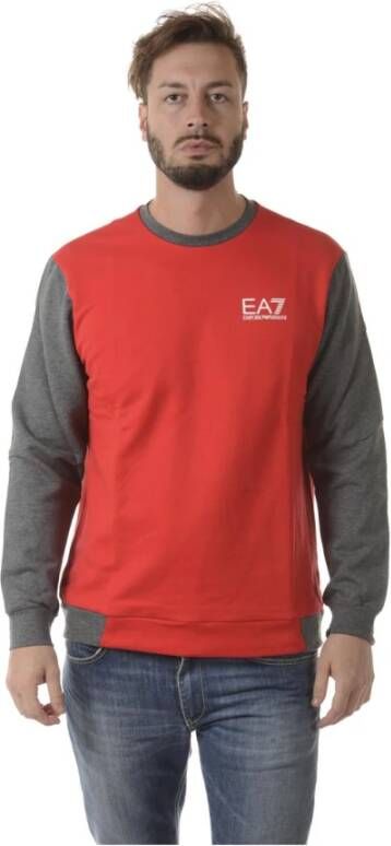Emporio Armani EA7 Sweatshirt Rood Heren