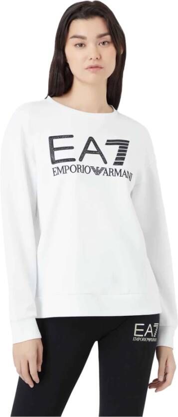 Emporio Armani EA7 Sweatshirt White Dames