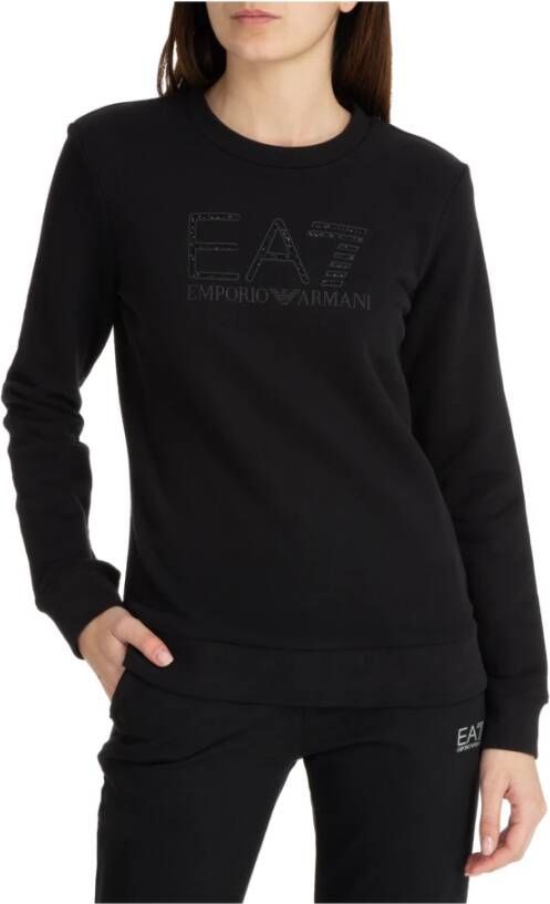 Emporio Armani EA7 Sweatshirt Zwart Dames