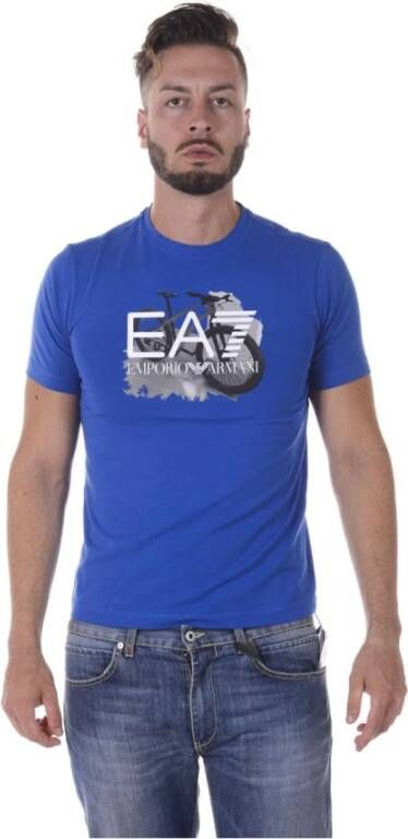Emporio Armani EA7 Sweatshirts Blue Heren