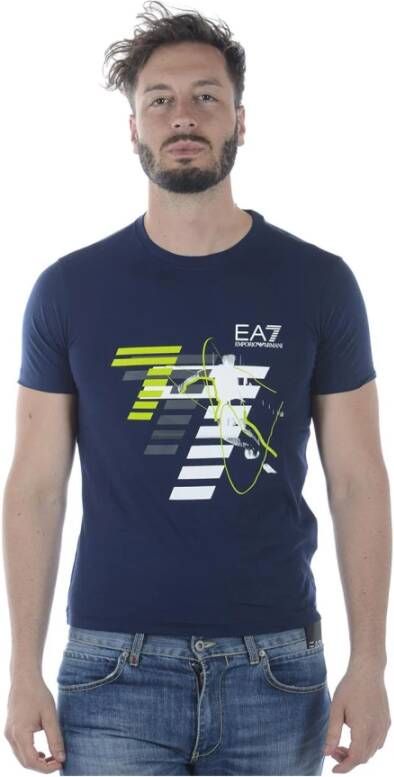 Emporio Armani EA7 Sweatshirt T-shirt Combo Blue Heren