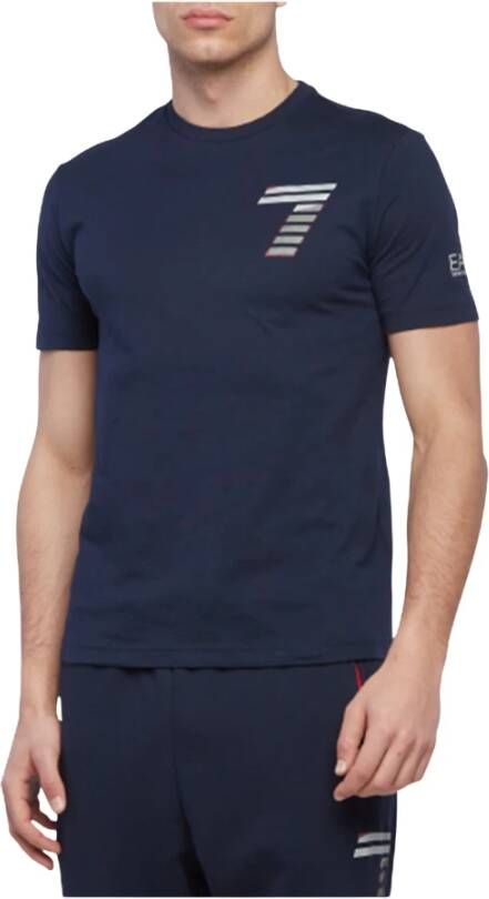 Emporio Armani EA7 T-shirt Blauw Heren