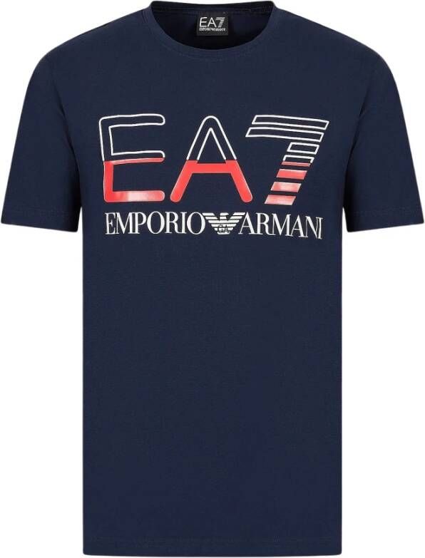 Emporio Armani EA7 T-shirt Blauw Heren