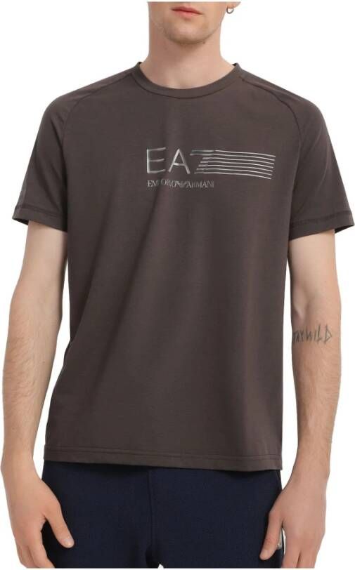 Emporio Armani EA7 T-shirt Bruin Heren