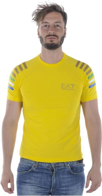 Emporio Armani EA7 Sweatshirt T-Shirt Combo Yellow Heren