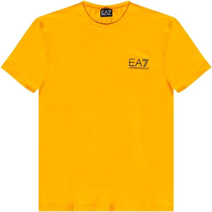 Emporio Armani EA7 T-shirt Yellow Heren