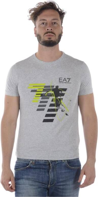 Emporio Armani EA7 Casual Sweatshirt voor Mannen Gray Heren