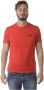 Emporio Armani EA7 Rode effen ronde hals T-shirt voor heren Red Heren - Thumbnail 12