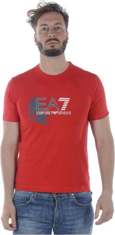 Emporio Armani EA7 Sweatshirts Red Heren