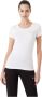 Emporio Armani EA7 Slim Fit Katoenen Jersey T-Shirt White Dames - Thumbnail 1