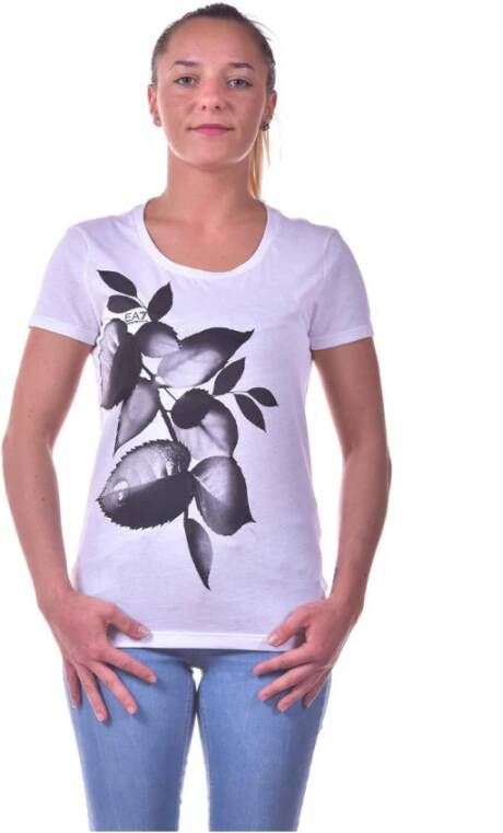 Emporio Armani EA7 Stijlvolle T-shirts voor mannen en vrouwen White Dames