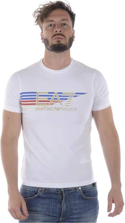 Emporio Armani EA7 Sweatshirt T-Shirt Combo White Heren