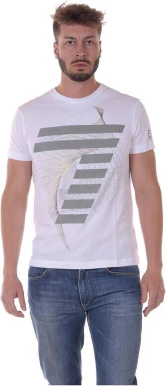 Emporio Armani EA7 Sweatshirt T-shirt White Heren