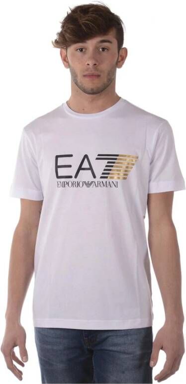 Emporio Armani EA7 Casual Sweatshirt voor Mannen White Heren