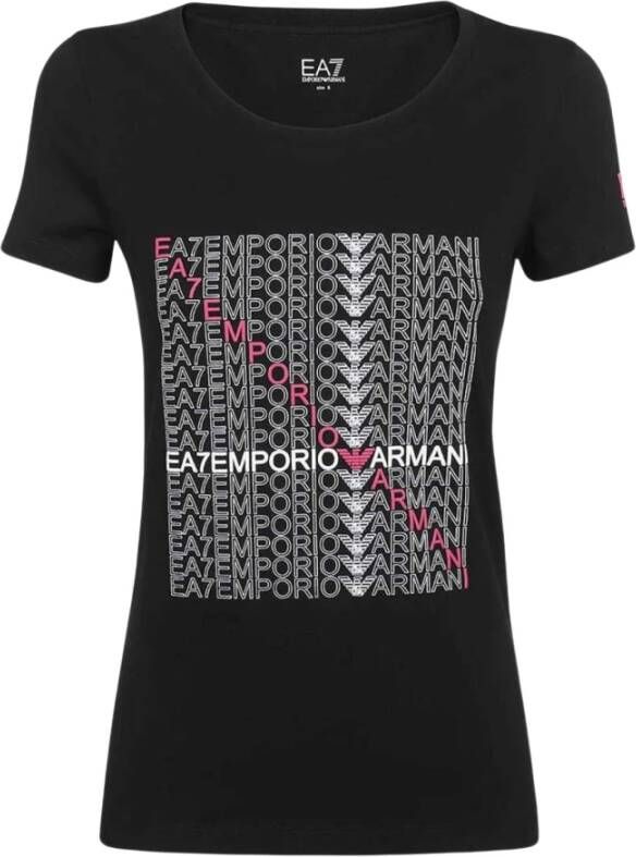 Emporio Armani EA7 T-shirt Zwart Dames