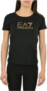 Emporio Armani EA7 t-shirt Zwart Dames