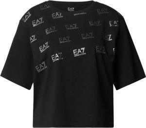 Emporio Armani EA7 T-shirt Zwart Dames