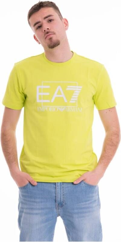 Emporio Armani EA7 T-Shirts Geel Heren