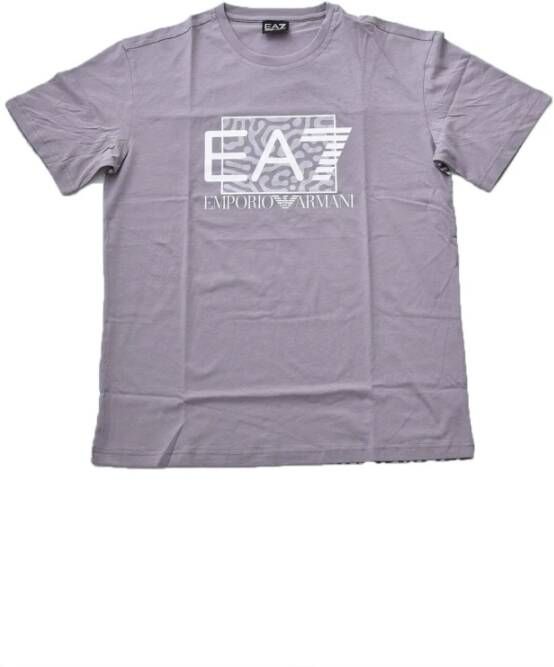 Emporio Armani EA7 T-Shirts Purple Heren