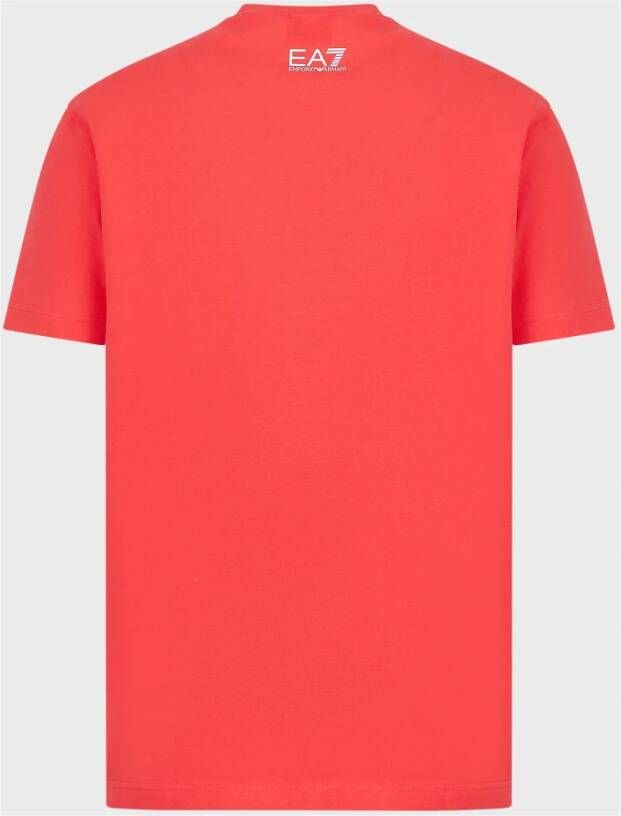 Emporio Armani EA7 T-Shirts Rood Heren