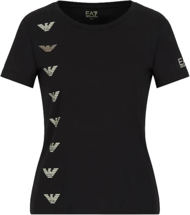 Emporio Armani EA7 T-Shirts Zwart Dames