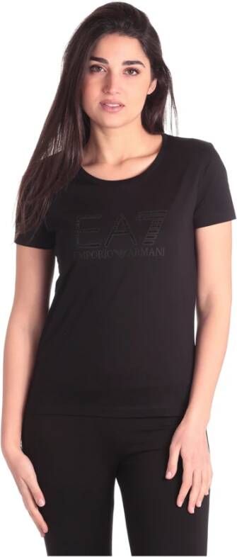 Emporio Armani EA7 T-Shirts Zwart Dames
