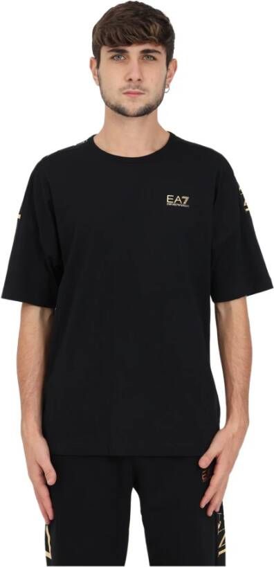 Emporio Armani EA7 T-Shirts Stijlvolle Collectie Black Heren