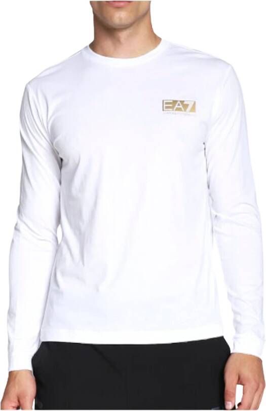 Emporio Armani EA7 Topje met lange mouwen Wit Heren