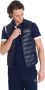 Emporio Armani EA7 Gedrukt Logo Donzen Vest voor Heren Blauw Heren - Thumbnail 1