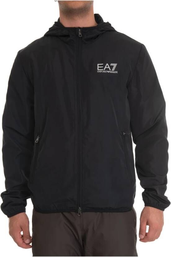 Emporio Armani EA7 Windbreaker jacket Zwart Heren