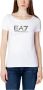 Emporio Armani EA7 Slim Fit Katoenen Jersey T-Shirt White Dames - Thumbnail 2