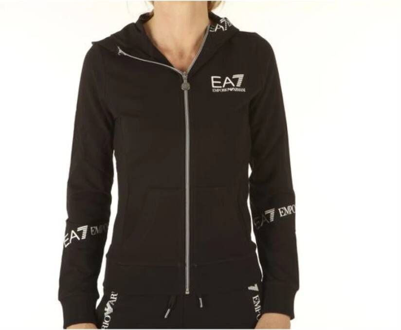 Emporio Armani EA7 Zip-throughs Zwart Dames