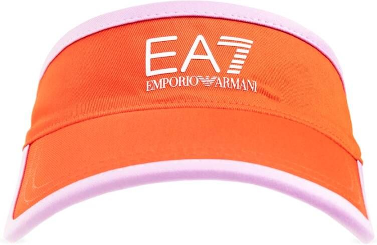 Emporio Armani EA7 Zonneklep met logo Red Dames