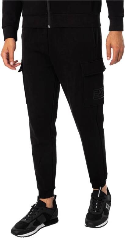 Emporio Armani EA7 Sweatpants met logo Black Heren