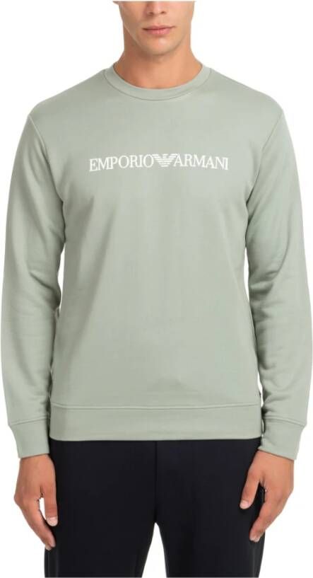 Emporio Armani Effen Logo Sweatshirt Groen Heren