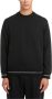 Emporio Armani Zwarte Katoenmix Sweater met Iconisch Logo Patch Black Heren - Thumbnail 2