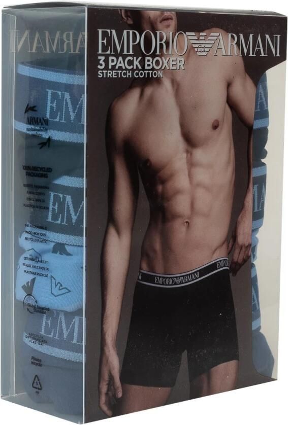 Emporio Armani 3-Pack Boxers Stijlvol Set Blue Heren - Foto 2
