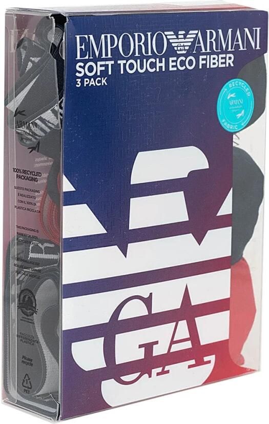Emporio Armani 3-Pack Boxershorts Multicolor Heren