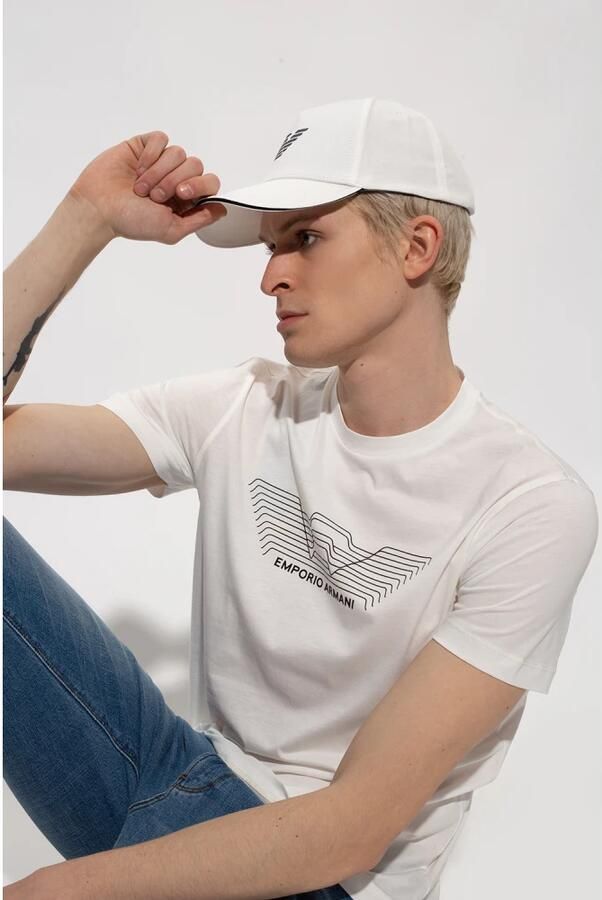 Giorgio Armani Baseball Hat Cappelli White Heren