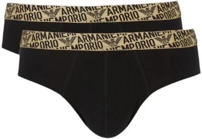 Emporio Armani Bicolor Katoenen Ondergoed Herfst Winter Collectie Black Heren - Foto 4