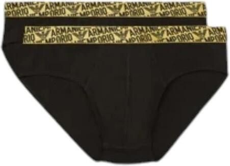 Emporio Armani Bicolor Katoenen Ondergoed Herfst Winter Collectie Black Heren - Foto 3