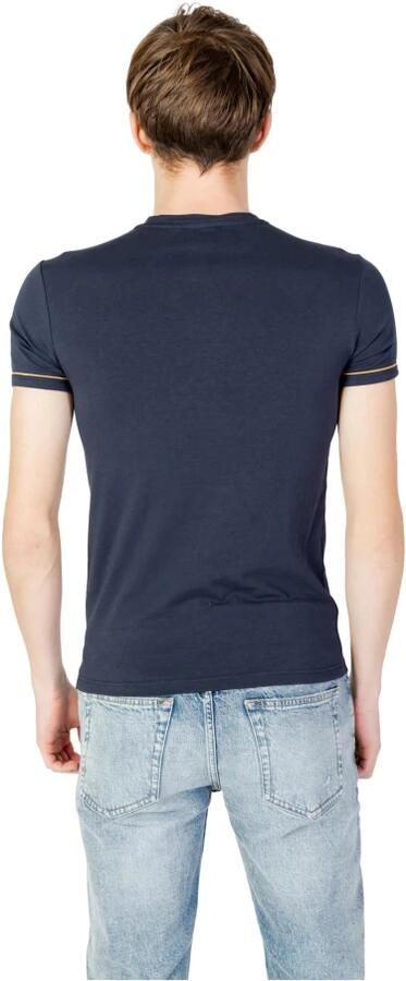 Emporio Armani Blauw Katoenen Heren T-Shirt Herfst Winter Blue Heren - Foto 7