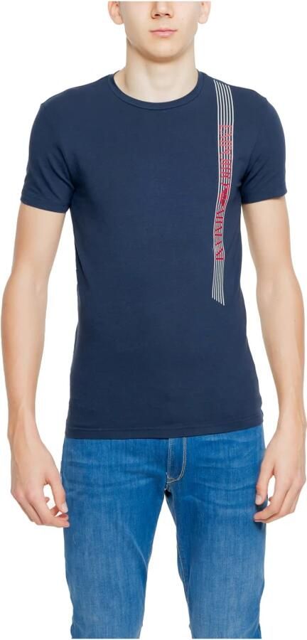 Emporio Armani Heren Basic T-shirt Lente Zomer Collectie Blue Heren - Foto 4