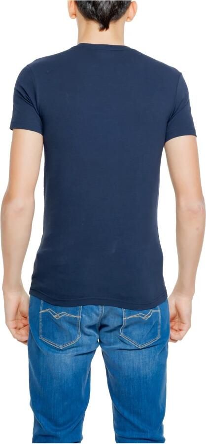 Emporio Armani Heren Basic T-shirt Lente Zomer Collectie Blue Heren