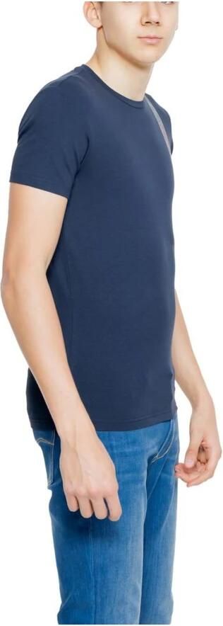 Emporio Armani Heren Basic T-shirt Lente Zomer Collectie Blue Heren - Foto 3
