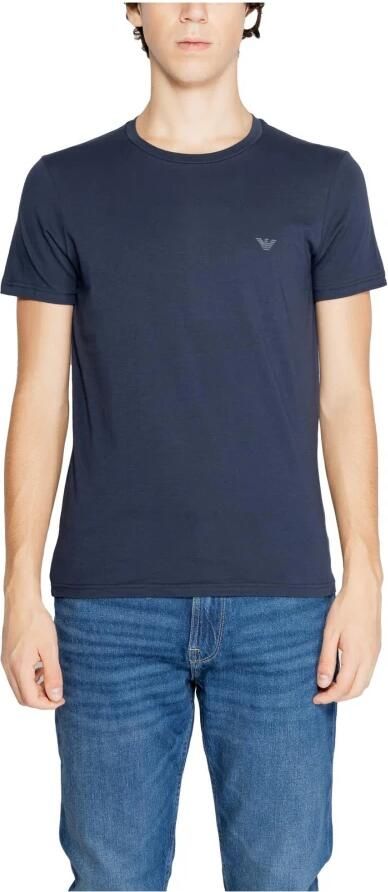 Emporio Armani Mannen Endurance Collectie Herfst Winter Katoenmix Blue Heren