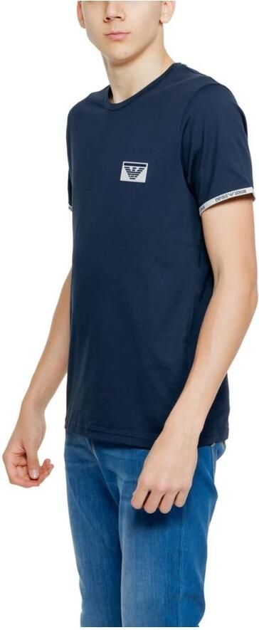 Emporio Armani Katoenen Heren T-Shirt Lente Zomer Collectie Blue Heren - Foto 2